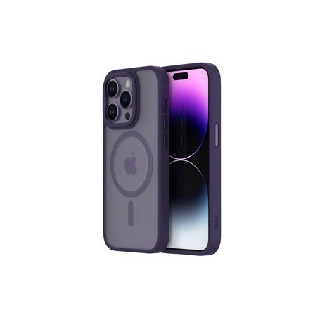 Coque Hybrid Soft Avec Snap iPhone 14 Pro Violet