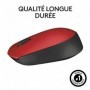 LOGITECH - Souris sans fil ambidextre M171 - Rouge - Grande portée