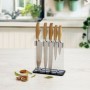 Ensemble de couteaux de cuisine et support Quid Baobab (5 pcs) Marron Métal