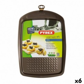 Moule pour four Pyrex Asimetria Rectangulaire Noir Métal 33 x 25 cm (6