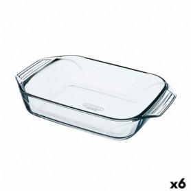 Plat de Four Pyrex Irresistible Rectangulaire Transparent verre 6 Unit