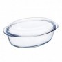 Plat de Four Pyrex Classic Vidrio Transparent verre 33 x 20 x 10 cm Avec couvercle (3 Unités)