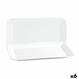 Plat à Gratin Quid Basic Rectangulaire Céramique Blanc (25,9 x 15 cm)