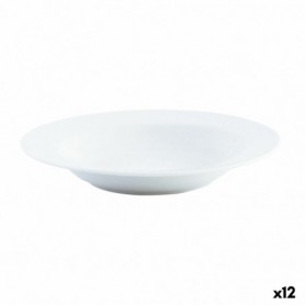 Assiette creuse Quid Basic Blanc Céramique Ø 21,5 cm (12 Unités)