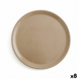 Assiette plate Anaflor Vulcano Viande Faïence Beige Ø 31 cm (8 Unités)