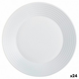 Assiette creuse Luminarc Harena Blanc verre (Ø 23,5 cm) (24 Unités)