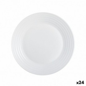 Assiette à dessert Luminarc Harena Blanc verre (19 cm) (24 Unités)