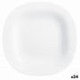 Assiette à dessert Luminarc Carine Blanc verre (19 cm) (24 Unités)