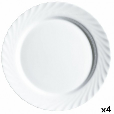 Plat à Gratin Luminarc Trianon Blanc verre (32,5 cm) (4 Unités)