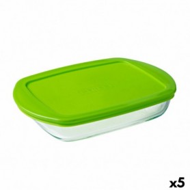 Boîte à repas rectangulaire avec couvercle Pyrex Prep & Store Vert 28