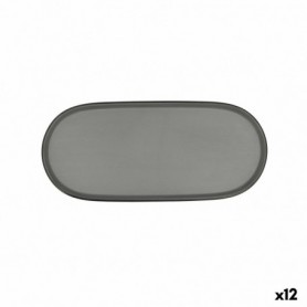 Plateau apéritif Bidasoa Gio Gris Plastique 28 x 12 cm 12 Unités