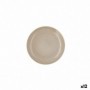 Assiette plate Ariane Porous Céramique Beige Ø 21 cm (12 Unités)