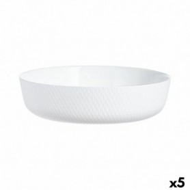 Plat à Gratin Luminarc Smart Cuisine Blanc verre Ø 26 cm (5 Unités)