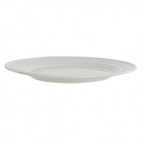 Assiette plate DKD Home Decor Blanc Porcelaine 27 x 27 x 2 cm