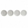 Assiette creuse DKD Home Decor Blanc Porcelaine 20 x 20 x 3 cm