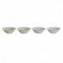 Set de Bols DKD Home Decor Blanc Porcelaine 17 x 17 x 7 cm