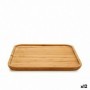 Plateau apéritif Carré Marron Bambou 30 x 1,5 x 30 cm (12 Unités)