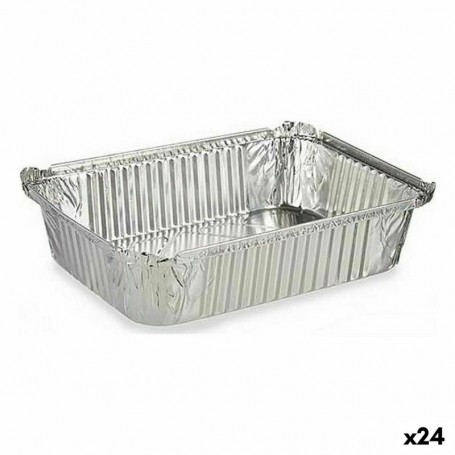 Ensemble de plats pour la cuisine Jetable Avec couvercle Aluminium 19