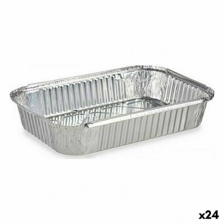 Ensemble de plats pour la cuisine Jetable Avec couvercle Aluminium 21