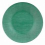 Assiette plate Vert verre 27,5 x 2 x 27,5 cm (6 Unités)