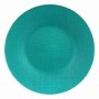 Assiette plate Turquoise verre 27,5 x 2 x 27,5 cm (6 Unités)