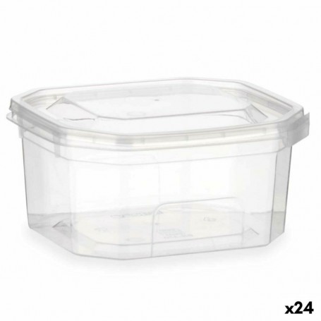 Boîte à repas rectangulaire avec couvercle Transparent polypropylène 3