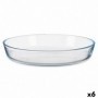 Plateau pour Four Transparent Verre Borosilicaté 25,5 x 4,5 x 25,5 cm