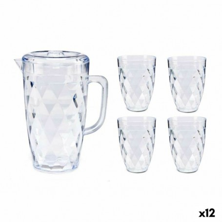 Pichet Lot Transparent Plastique (12 Unités)