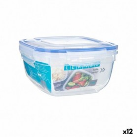Boîte à lunch hermétique Carré Transparent polypropylène 1,5 L 17 x 10
