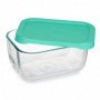 Boîte à lunch SNOW BOX Vert Transparent verre Polyéthylène 420 ml (12 Unités)