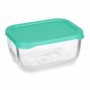 Boîte à lunch SNOW BOX Vert Transparent verre Polyéthylène 420 ml (12