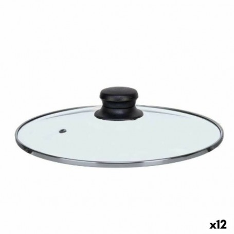 Couvercle pour marmite 22 cm Verre Argenté (12 Unités)