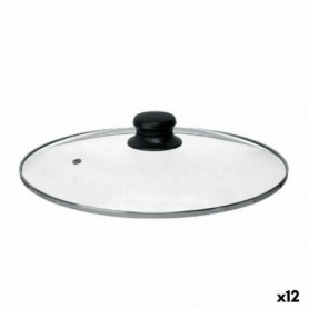 Couvercle pour marmite 28 cm Verre Argenté (12 Unités)