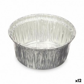 Ensemble de plats pour la cuisine Jetable Rond Aluminium 8,5 x 8 x 8,5