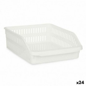 organisateur pour frigo Blanc Plastique 26 x 9,3 x 30,5 cm (24 Unités)