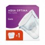 Carafe Filtrante Aqua Optima Liscia Evolve Blanc Plastique 2,5 L