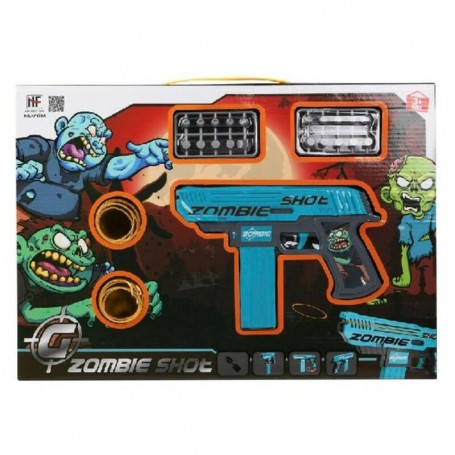 Playset Zombie Shot Pistolet à Fléchettes Bleu 43 x 30 cm (43 x 30 cm)