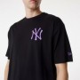 T-Shirt à manches courtes homme New Era TEE NEYYAN BLKPNO 60416425 Noir