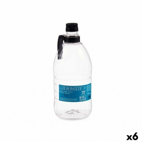 Bouteille Avec poignée Noir Transparent Plastique 2 L 11,5 x 28,7 x 11