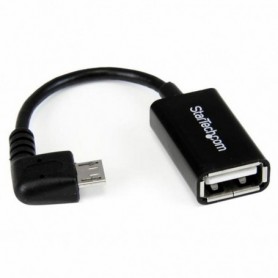 Startech.com Câble adaptateur Micro USB à angle droit vers USB Host OTG de 12cm - Mâle / Femelle