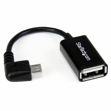 Startech.com Câble adaptateur Micro USB à angle droit vers USB Host OTG de 12cm - Mâle / Femelle