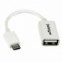 Startech.com Câble adaptateur Micro USB vers USB Host OTG de 12cm - Mâle / Femelle - Blanc