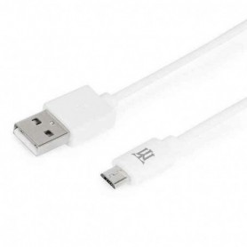 Câble USB vers micro USB Maillon Technologique MTBMUW241 Blanc 1 m (1