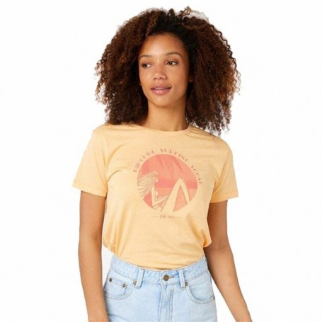 T shirt à manches courtes Rip Curl Re-Entry Crew Beige