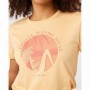 T shirt à manches courtes Rip Curl Re-Entry Crew Beige