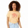 T shirt à manches courtes Rip Curl Re-Entry Crew Beige