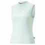 Maillot de Corps sans Manches pour Femme Puma Slim Logo Tank Aigue marine