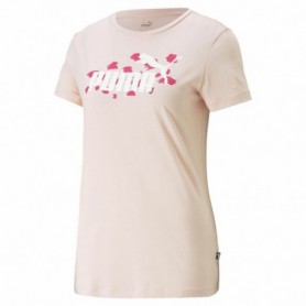 T-Shirt à manches courtes femme Puma Ess+ Animal Saumon