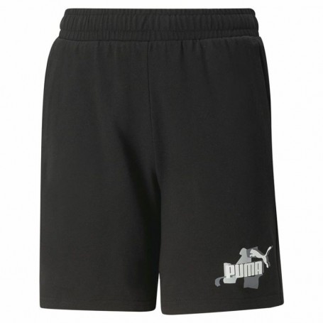 Short de Sport pour Enfants Puma Essentials+ Street Art Noir