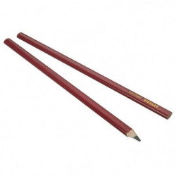 STANLEY 2 crayons de charpentier 30cm corps rouge 16,99 €